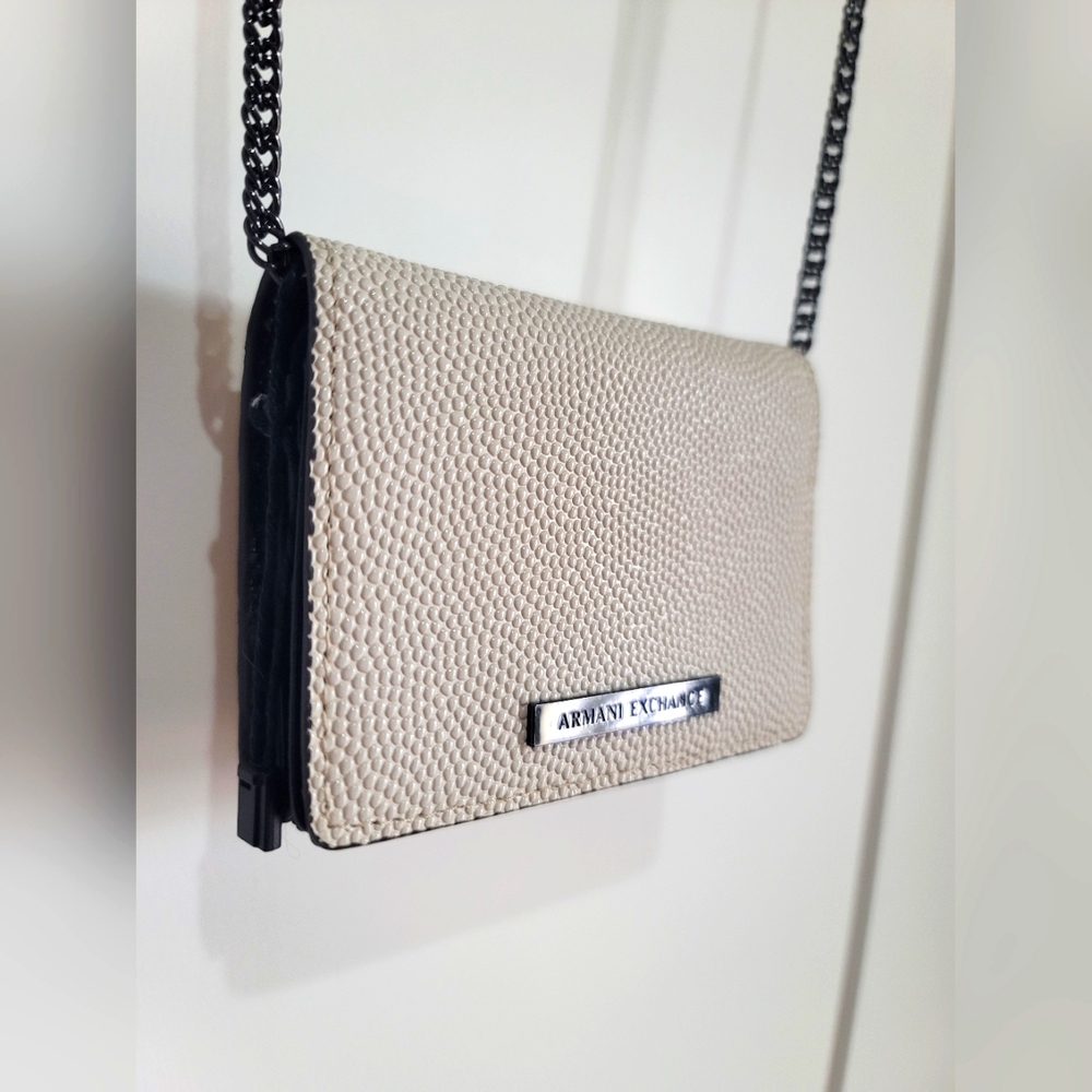 Armani Exchange crossbody mini bag Chain on Wallet - Picture 3 of 12